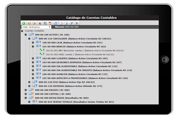screenshot of Villanett ERP